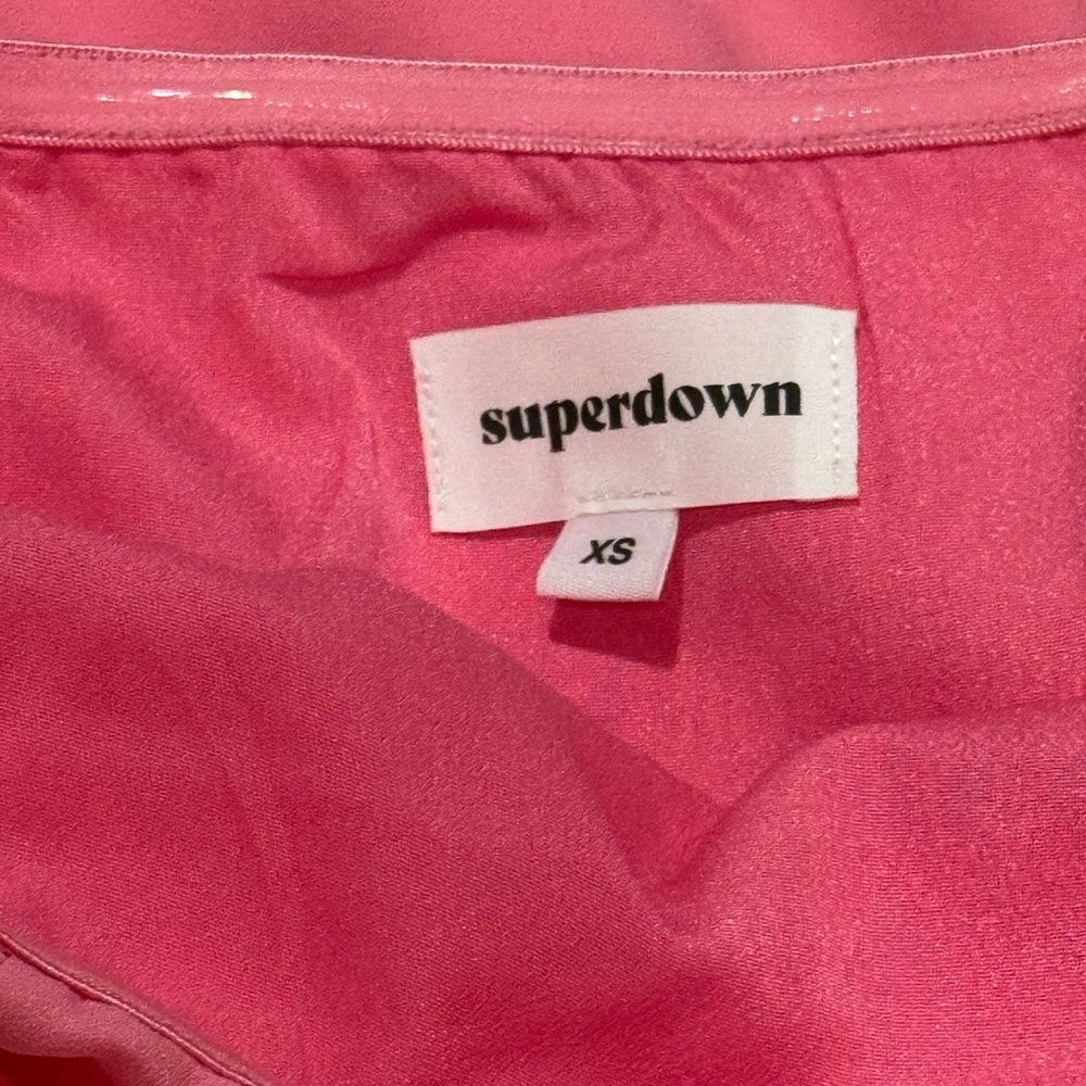 Superdown - Andria Strapless Mini Dress in Pink Sz:XS - Picture 11 of 12